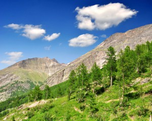 Idyllischer Blick vom Saastal