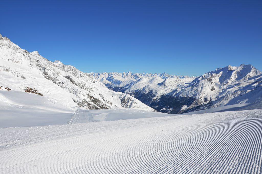 Saas-Fee öffnet das Winterskigebiet bis Morenia - Saas-Fee Blog