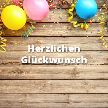 Herzlichen Glückwunsch
