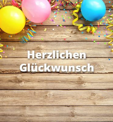 Herzlichen Glückwunsch